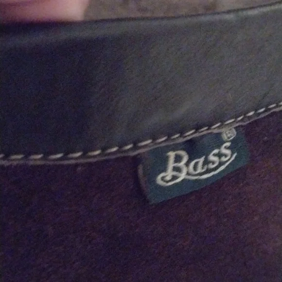 Men's Bass Dark Brown Bass Slip on leather shoes size 9.5 - Picture 5 of 8